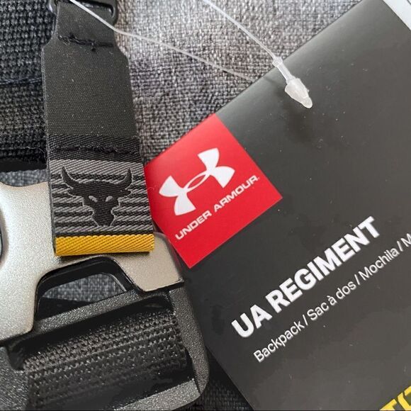 Under Armour X Project Rock Vanish Regiment “Heather Gray” Backpack 1325331-040 - Picture 8 of 9